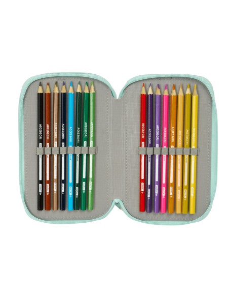 Trousse Scolaire avec Accessoires Disney Bleu 12,5 x 19,5 x 5,5 cm 37 Pièces