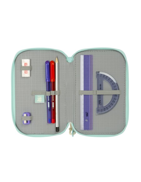 Trousse Scolaire avec Accessoires Disney Bleu 12,5 x 19,5 x 5,5 cm 37 Pièces
