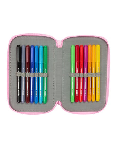 Trousse Scolaire avec Accessoires Glow Lab Swing Multicouleur 12,5 x 19,5 x 5,5 cm 37 Pièces