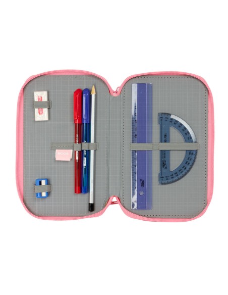 Trousse Scolaire avec Accessoires Moos Passion Multicouleur 12,5 x 19,5 x 5,5 cm 37 Pièces