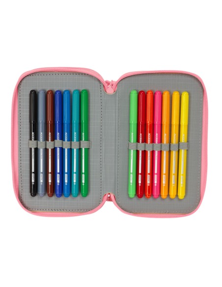 Trousse Scolaire avec Accessoires Moos Passion Multicouleur 12,5 x 19,5 x 5,5 cm 37 Pièces