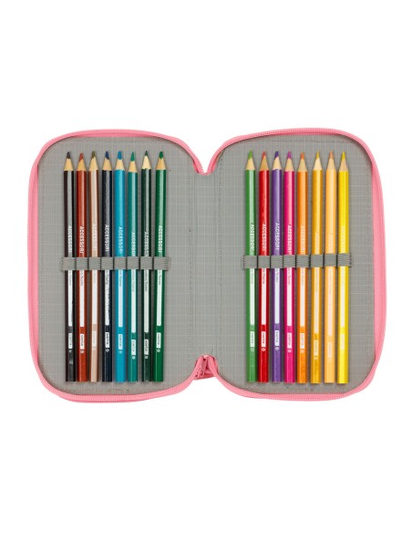 Trousse Scolaire avec Accessoires Moos Passion Multicouleur 12,5 x 19,5 x 5,5 cm 37 Pièces