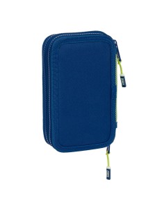 Trousse Scolaire avec Accessoires Munich North Blue marine 12.5 x 19.5 x 4 cm 29 Pièces 2
