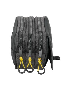 Trousse Fourre-Tout Triple Munich Topo Noir 21,5 x 10 x 8 cm 2