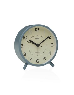 Horloge de table Versa Zeal Bleu Plastique 5,4 x 11,8 x 11 cm