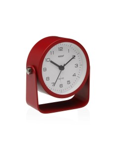 Horloge de table Versa Alura Rouge Plastique 4,1 x 10 x 10 cm