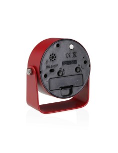 Horloge de table Versa Alura Rouge Plastique 4,1 x 10 x 10 cm 2