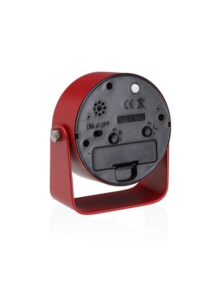Horloge de table Versa Alura Rouge Plastique 4,1 x 10 x 10 cm
