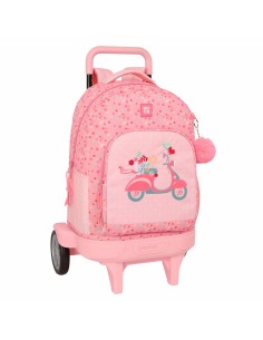 Cartable à roulettes Moos Passion Multicouleur 33 x 45 x 22 cm