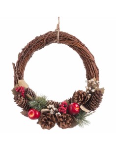 Couronne de Noël Multicouleur Naturel Plastique Foam Ananas 28 X 8 X 29 CM