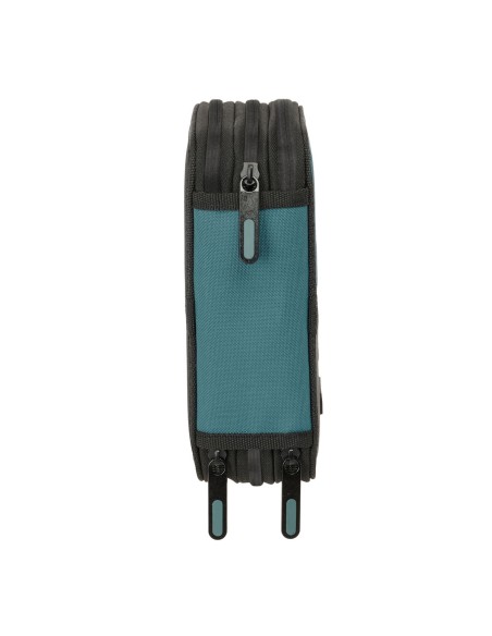 Pochette à crayons triple Safta Urban style Bleu Gris 12,5 x 19,5 x 5,5 cm 37 Pièces