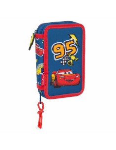 Plumier double Cars Racing Blue marine 12.5 x 19.5 x 4 cm Plumier double 29 Pièces