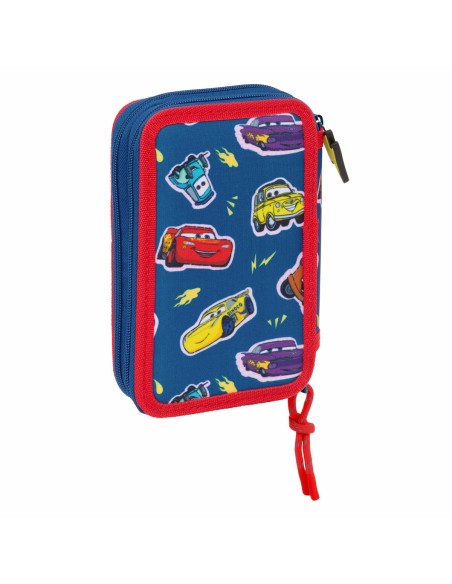 Plumier double Cars Racing Blue marine 12.5 x 19.5 x 4 cm Plumier double 29 Pièces