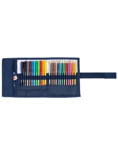 Fourre-tout Benetton Damero Blue marine 7 x 20 x 7 cm 27 Pièces 2
