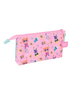 Fourre-tout SuperKitties Rose Turquoise 22 x 12 x 3 cm 2