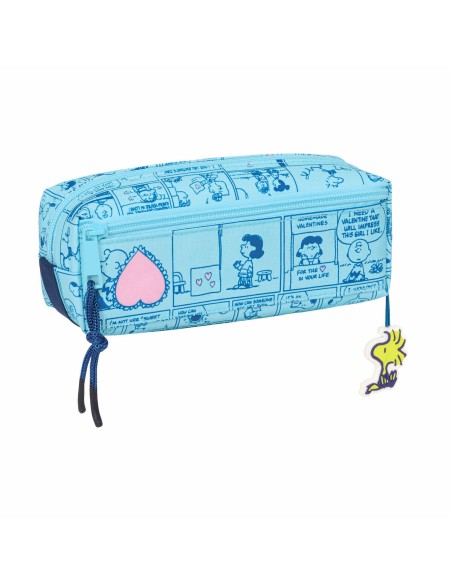 Fourre-tout Snoopy Love Bleu clair 22 x 8,5 x 6 cm