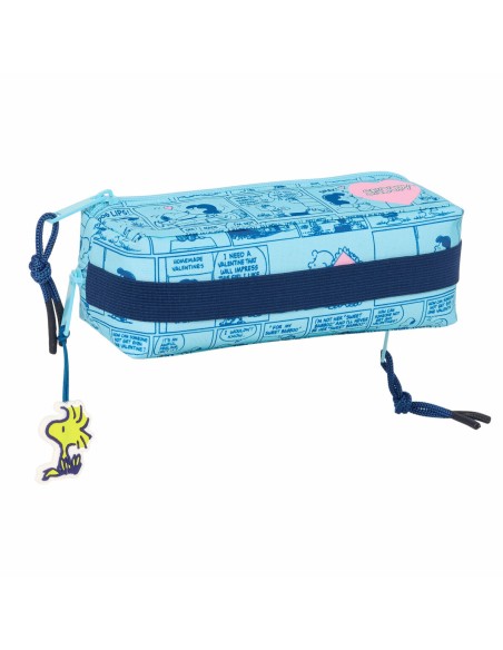 Fourre-tout Snoopy Love Bleu clair 22 x 8,5 x 6 cm