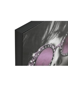 Cadre Home ESPRIT Noir Lila chica Laqué 60 x 3,5 x 80 cm (2 Unités) 2
