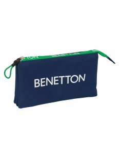Fourre-tout Benetton Green Blue marine 22 x 12 x 3 cm