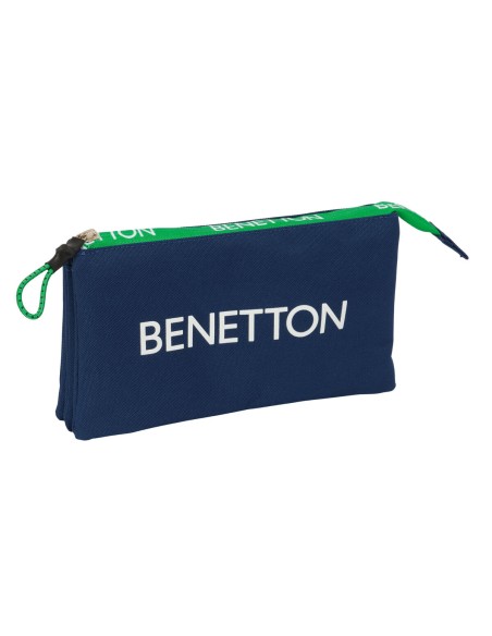Fourre-tout Benetton Green Blue marine 22 x 12 x 3 cm