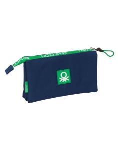 Fourre-tout Benetton Green Blue marine 22 x 12 x 3 cm 2