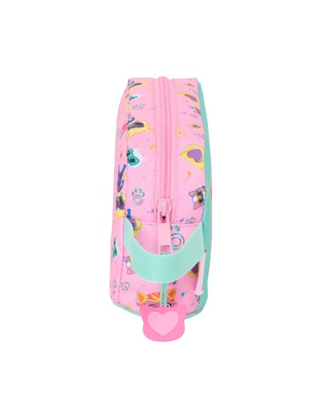 Fourre-tout SuperKitties Rose Turquoise 21,5 x 12 x 6,5 cm