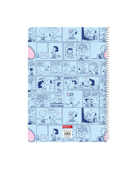 Carnet Snoopy Love Bleu A4 80 Volets