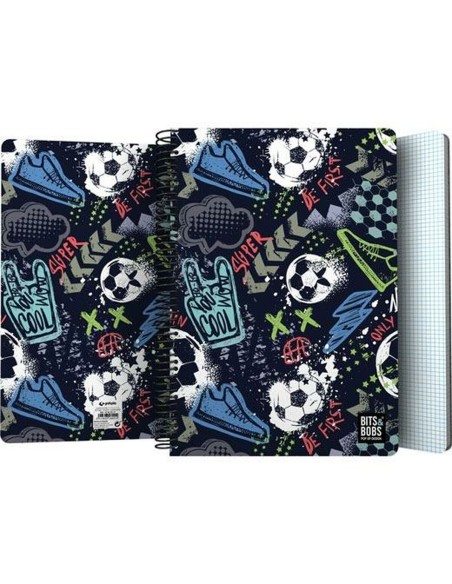 Cahier Bits&Bobs Match Multicouleur Din A4 80 Volets