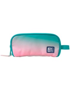 Trousse Fourre-Tout Triple Oxford Gradient Ocean Multicouleur 23 x 8,5 x 10 cm