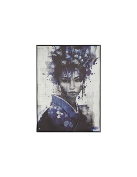 Cadre Home ESPRIT Bleu Noir Oriental 103 x 4 x 143 cm