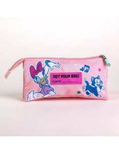 Trousse Fourre-Tout Triple Minnie Mouse Rose 2,2 x 1,1 x 22,5 cm 2