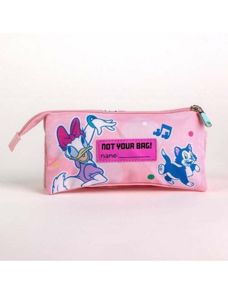 Trousse Fourre-Tout Triple Minnie Mouse Rose 2,2 x 1,1 x 22,5 cm