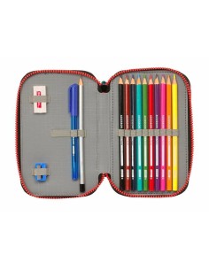 Trousse d'écolier My Hero Academia Noir 12.5 x 19.5 x 4 cm 28 Pièces 2