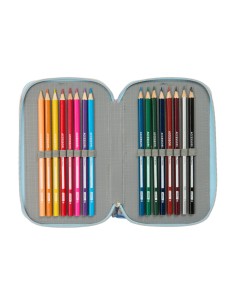 Trousse Scolaire avec Accessoires Frozen Ice magic Bleu clair 12,5 x 19,5 x 5,5 cm 37 Pièces 2