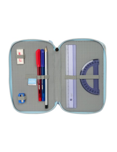 Trousse Scolaire avec Accessoires Frozen Ice magic Bleu clair 12,5 x 19,5 x 5,5 cm 37 Pièces
