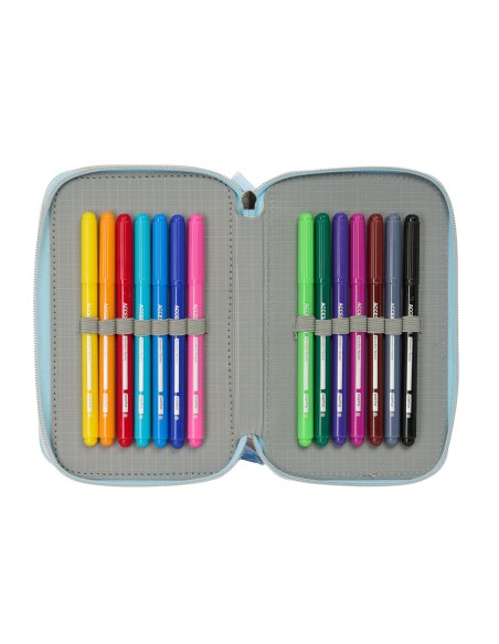 Trousse Scolaire avec Accessoires Frozen Ice magic Bleu clair 12,5 x 19,5 x 5,5 cm 37 Pièces