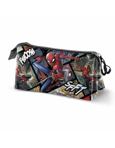 Trousse Fourre-Tout Triple Spider-Man 23 x 8 x 11 cm 2