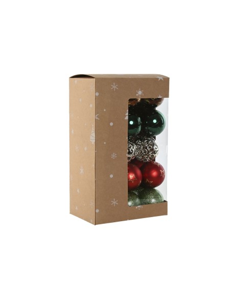 Boules de Noël Home ESPRIT Multicouleur PVC 18 x 12 x 30 cm (30 Pièces)