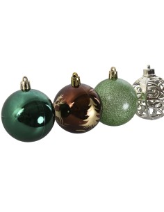 Boules de Noël Home ESPRIT Multicouleur PVC 18 x 12 x 30 cm (30 Pièces) 2