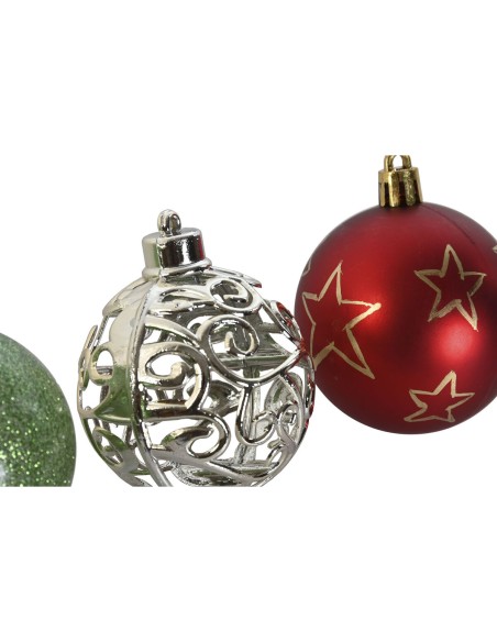 Boules de Noël Home ESPRIT Multicouleur PVC 18 x 12 x 30 cm (30 Pièces)