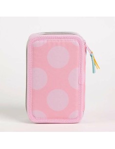 Pochette crayons Minnie Mouse Rose 12,5 x 6,5 x 19,5 cm 2