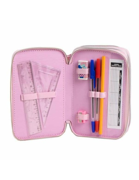Pochette crayons Minnie Mouse Rose 12,5 x 6,5 x 19,5 cm