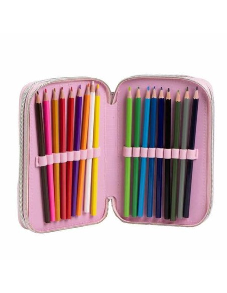 Pochette crayons Minnie Mouse Rose 12,5 x 6,5 x 19,5 cm