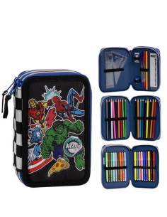 Pochette crayons The Avengers Noir 12,5 x 6,5 x 19,5 cm