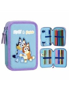 Pochette crayons Bluey Bleu clair Light Blue 12,5 x 19,5 x 4,5 cm