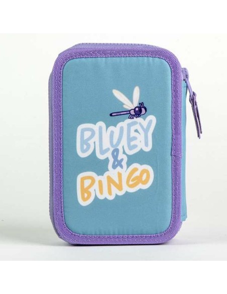 Pochette crayons Bluey Bleu clair Light Blue 12,5 x 19,5 x 4,5 cm