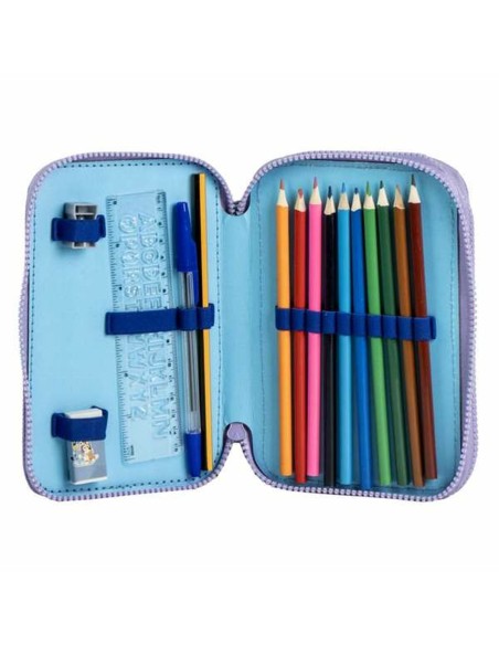 Pochette crayons Bluey Bleu clair Light Blue 12,5 x 19,5 x 4,5 cm