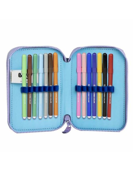 Pochette crayons Bluey Bleu clair Light Blue 12,5 x 19,5 x 4,5 cm