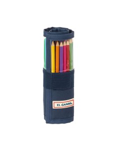 Pochette crayons El Ganso Eclipse Blue marine 7 x 20 x 7 cm 27 Pièces