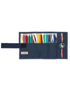 Pochette crayons El Ganso Eclipse Blue marine 7 x 20 x 7 cm 27 Pièces 2